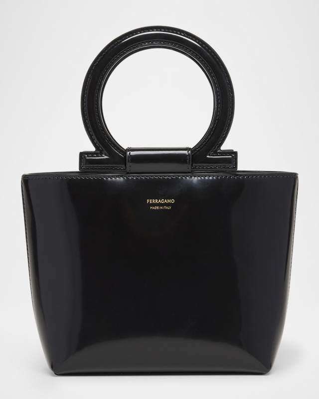 Gancio Leather Top-Handle Bag